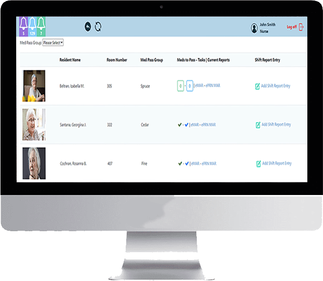 Vital ACS Features Med Pass Computer